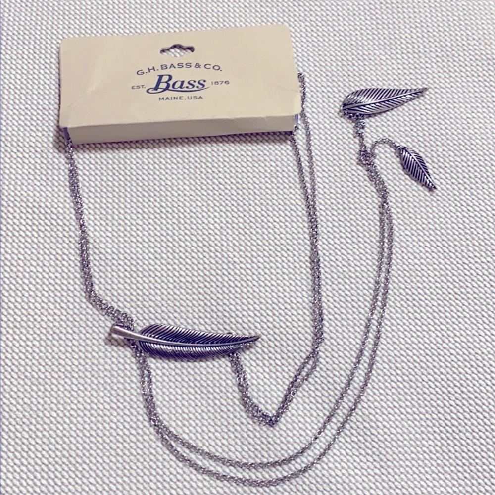 GH Bass & Co silver necklace